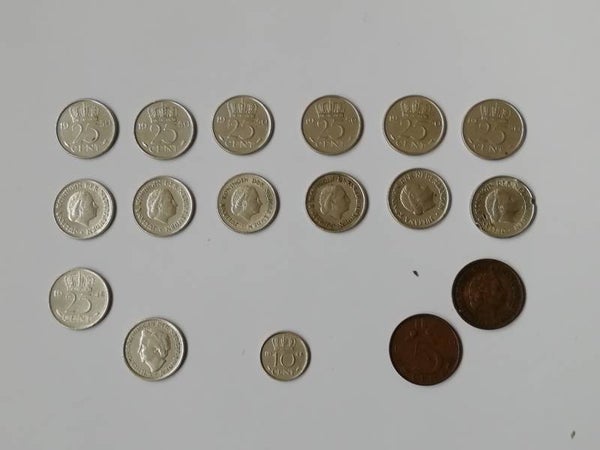 Kwartje dubbeltje stuiver. nr.C4