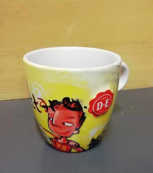 Mok beker Douwe Egbert.  nr.H13