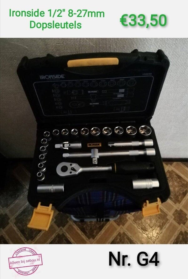 Dopsleutel Ironside. nr.G4