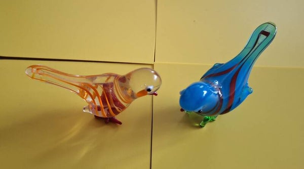 Vogeltjes van glas. Vogel.  nr.AH12