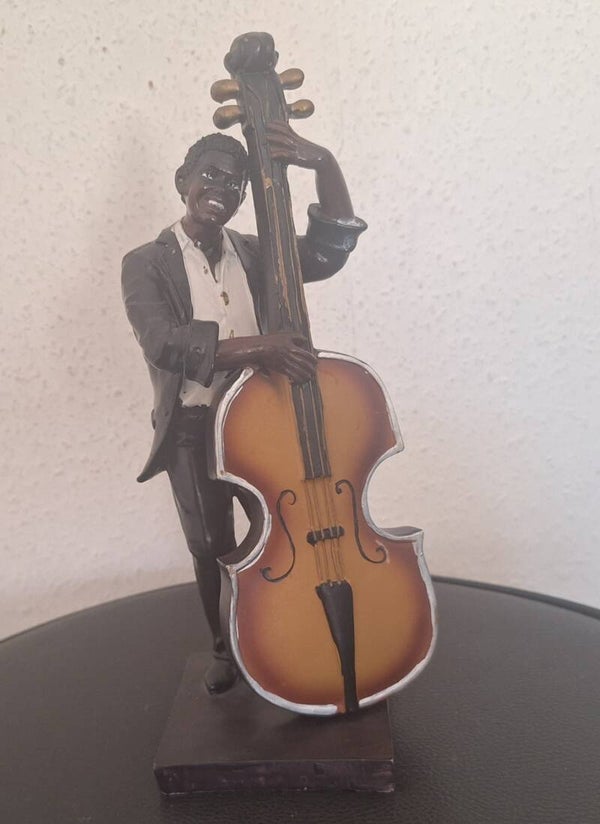 Vintage Contra Bassist beeld. Jazz  nr.AJ12