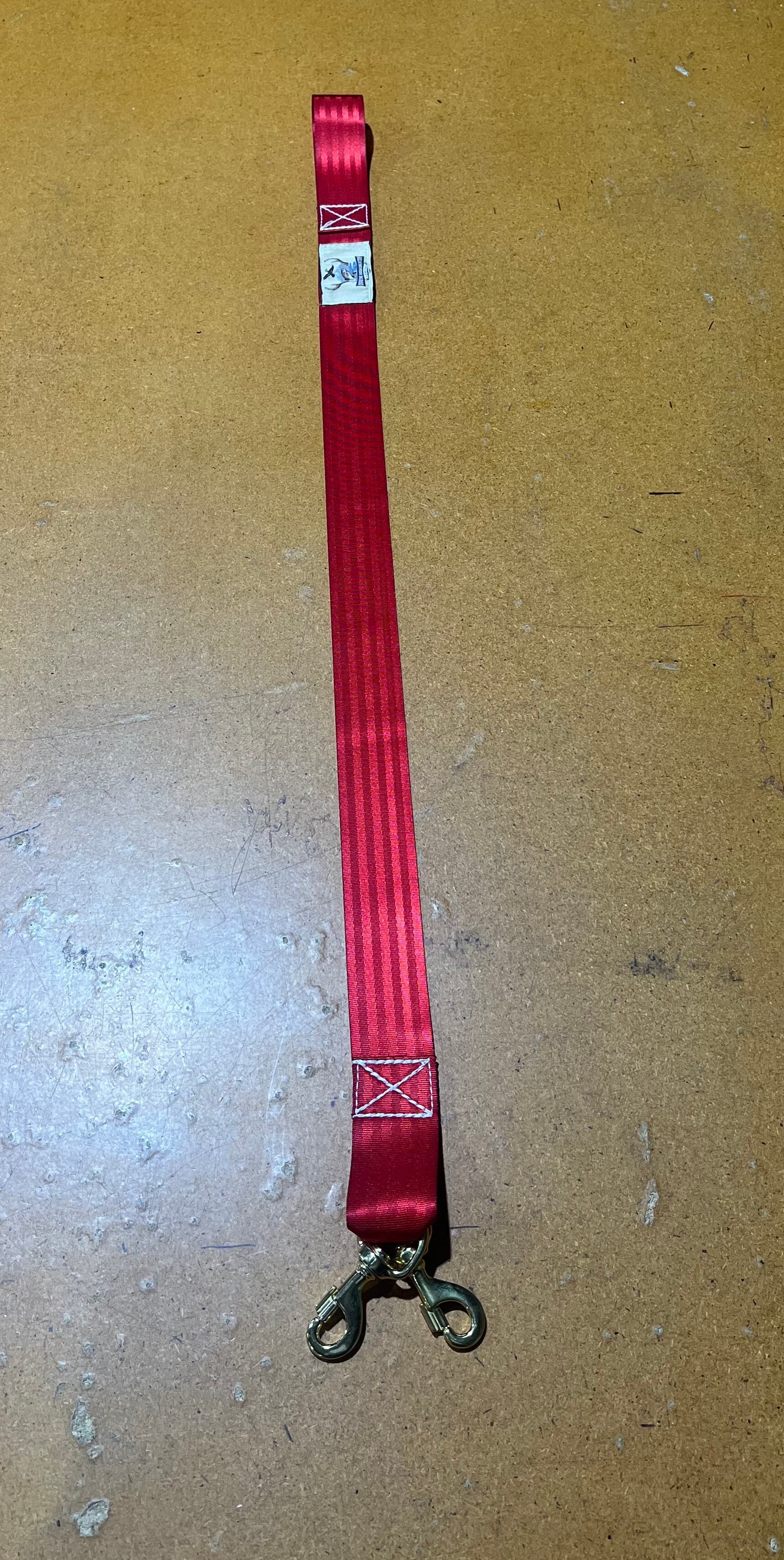 50mm Dog Lead Double Clip Red