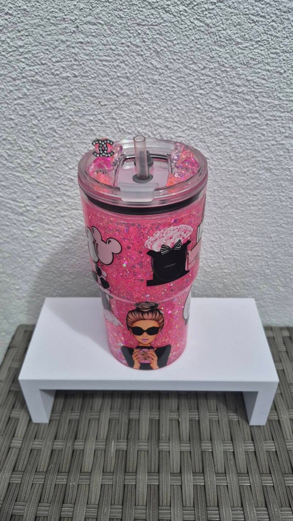 18oz snowglobe tumbler or no globe