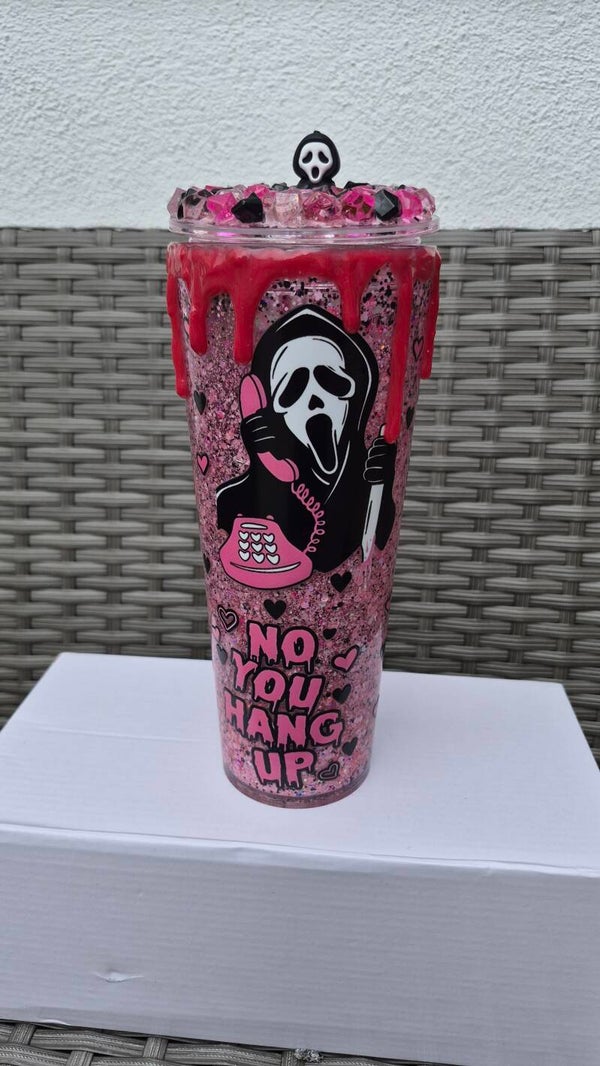 24oz snowglobe-lava or swirl tumbler