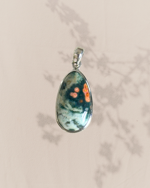 Oceaan jaspis hanger