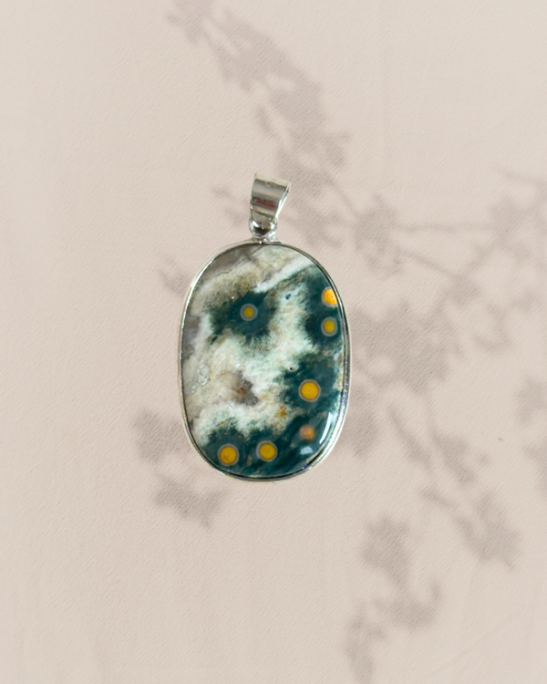 Oceaan jaspis hanger