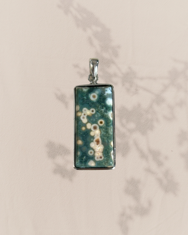 Oceaan jaspis hanger