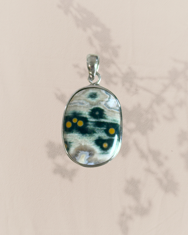 Oceaan jaspis hanger