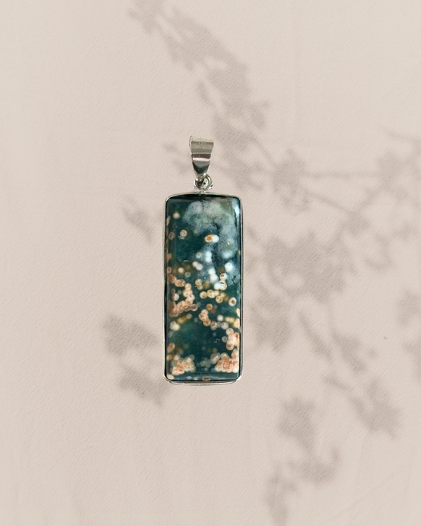 Oceaan jaspis hanger