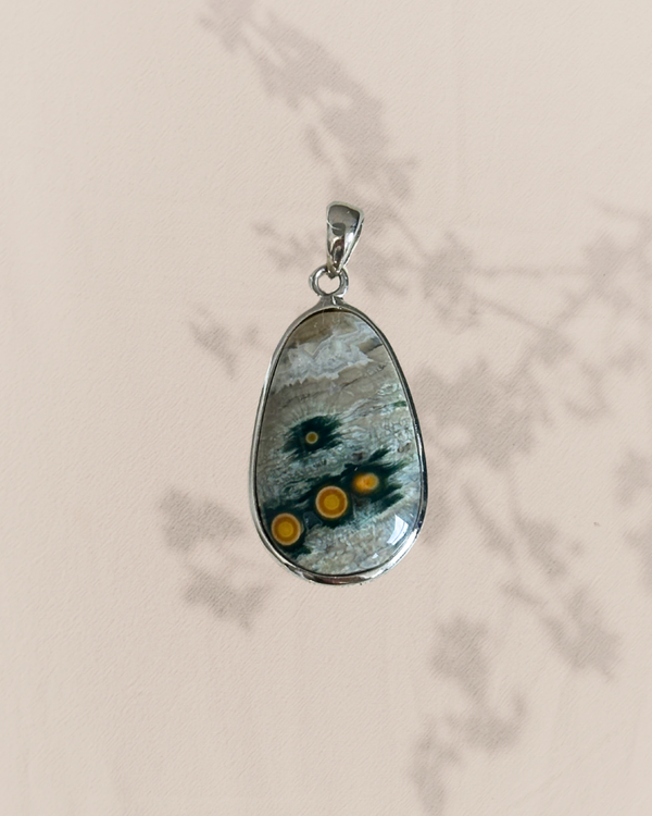 Oceaan jaspis hanger