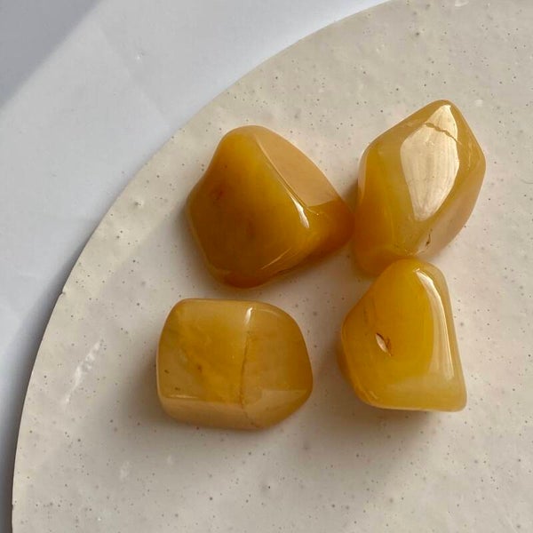 Gele aventurijn knuffelsteen