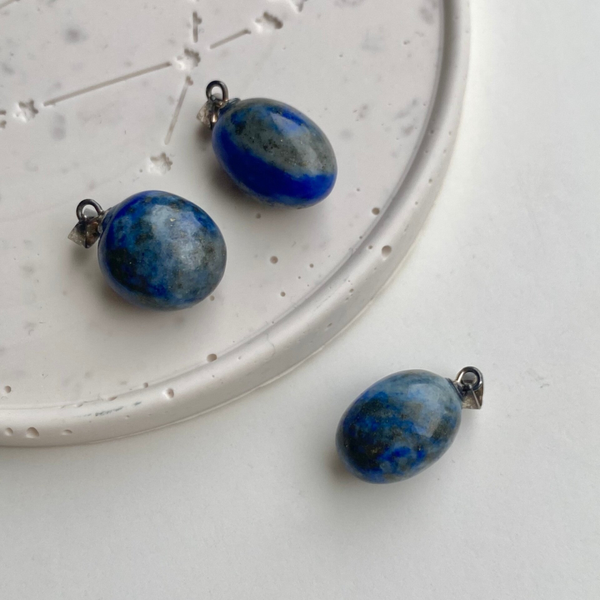 Lapis lazuli hanger (echt zilver)
