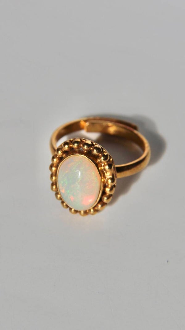 Ethiopian Opal Ring Gold