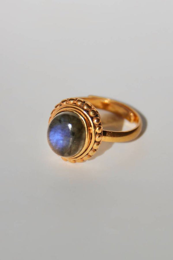 Labradorite Ring Gold