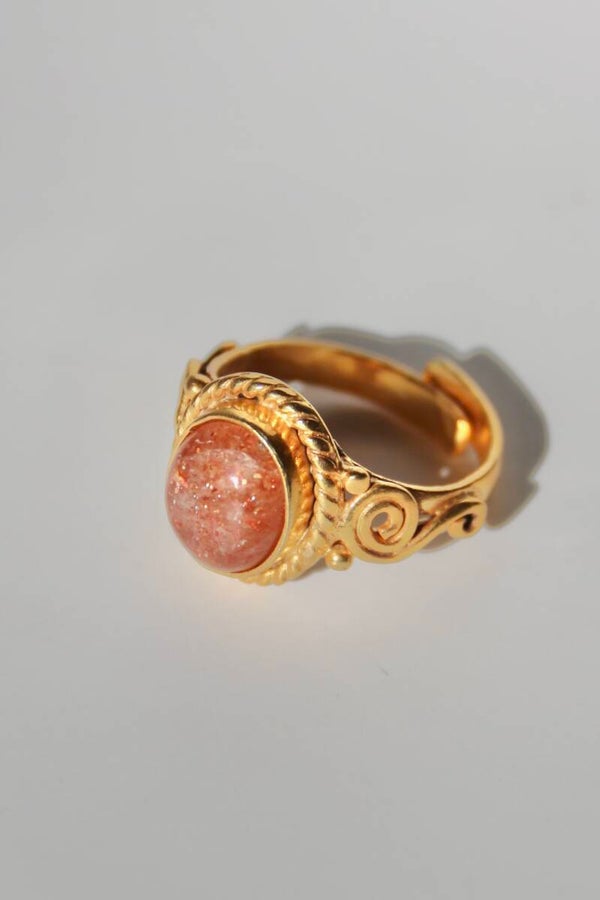Sunstone Ring Gold