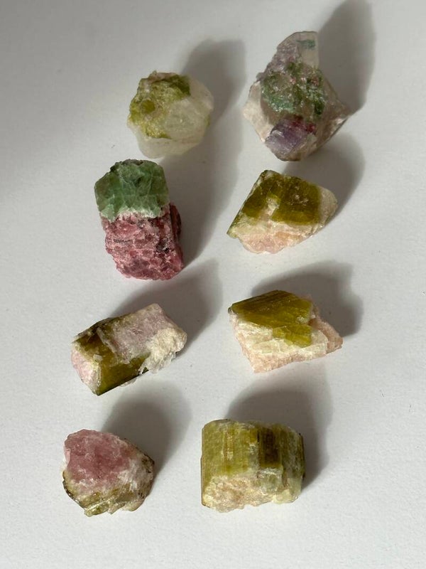 Mini watermeloen toermalijn ruw