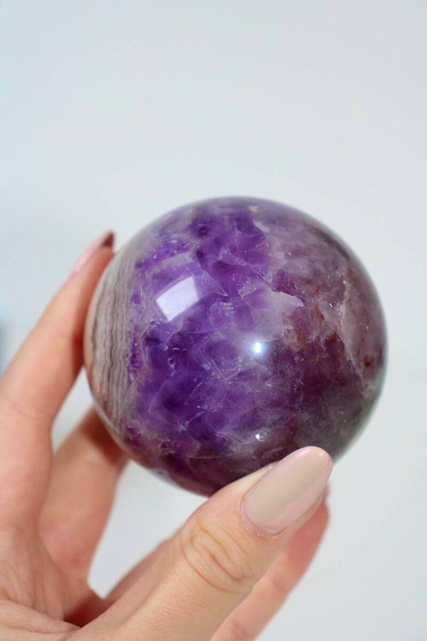 Amethist met agaat bol