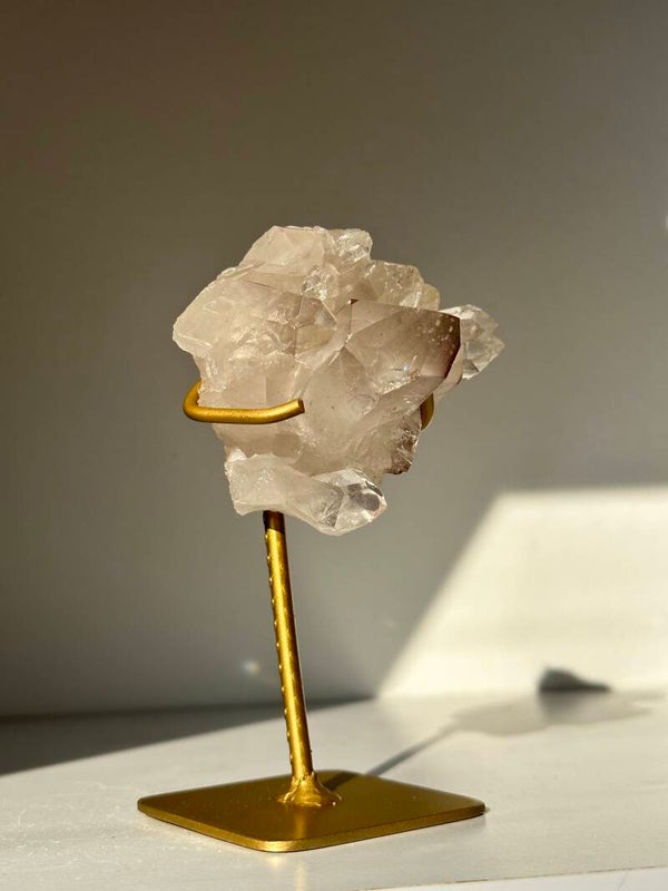 Roze lithium op standaard