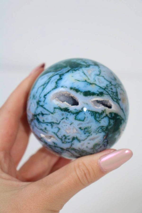 Mosagaat bol met druzy