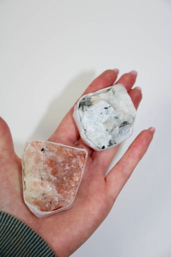 Zonnesteen & maansteen setje