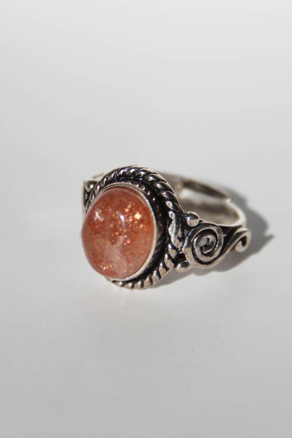 Sunstone Ring Silver