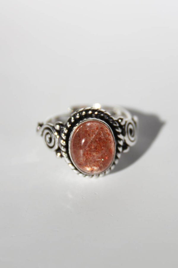 Sunstone Ring Silver