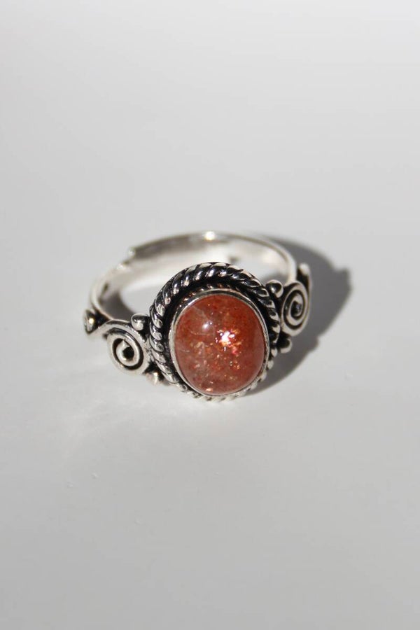 Sunstone Ring Silver