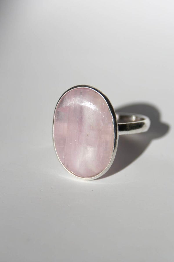Kunzite Ring Silver