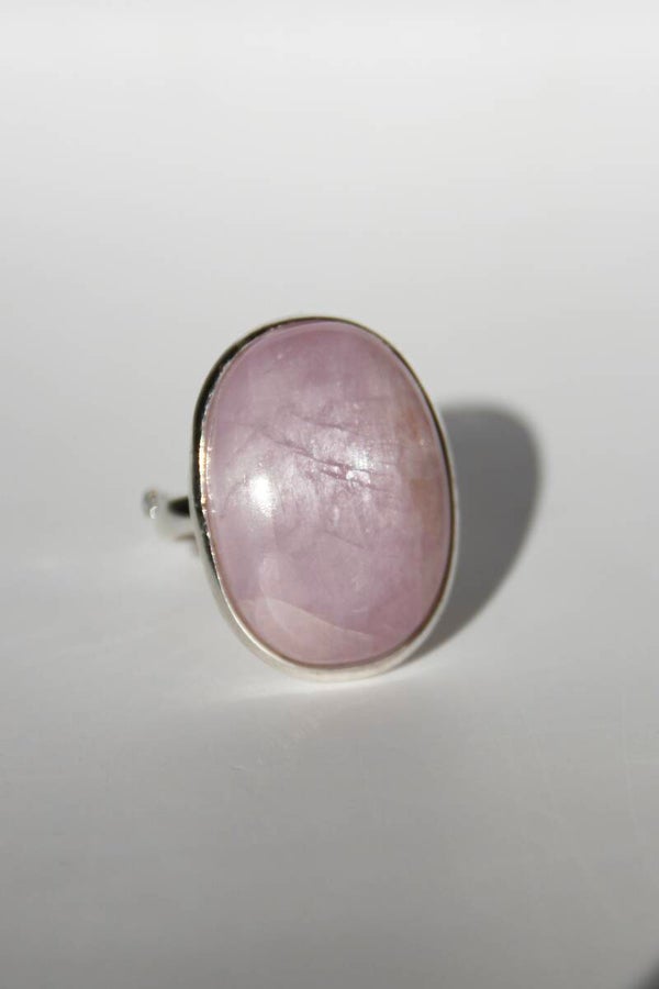 Kunzite Ring Silver