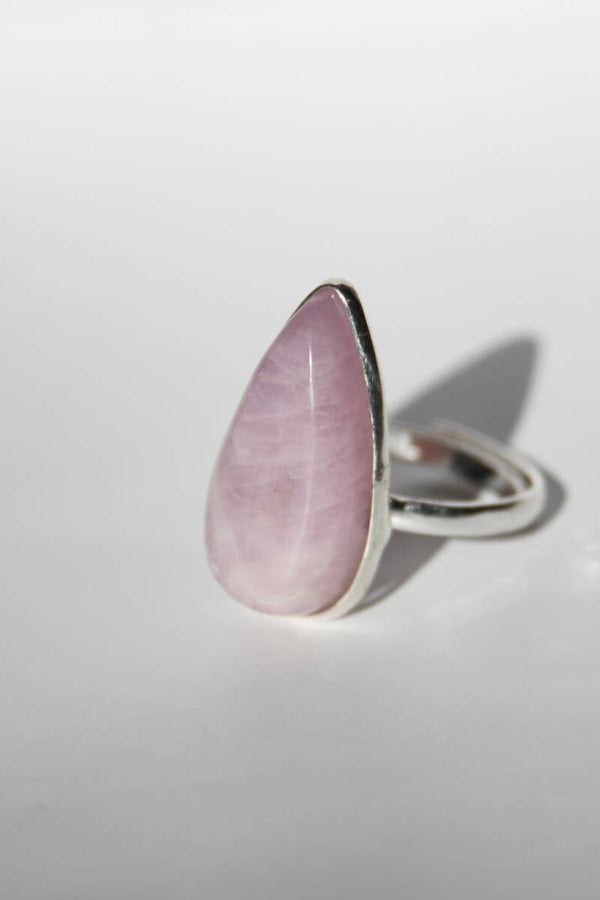 Kunzite Ring Silver
