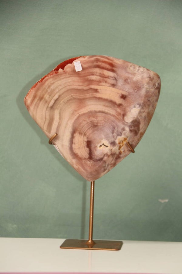 Pink Amethyst on stand