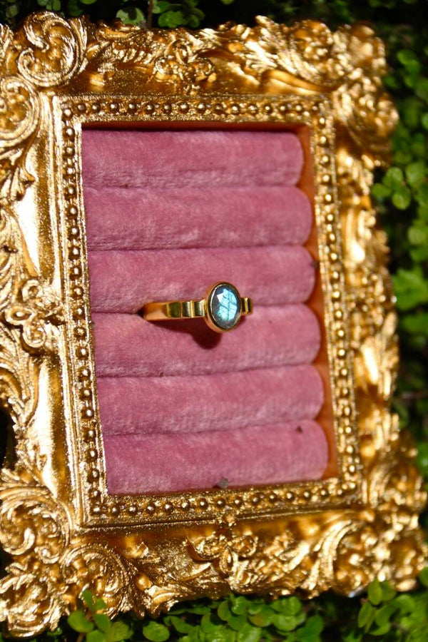 Astral Mirror - Labradorite Ring
