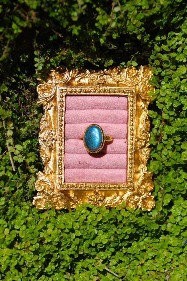Labradorite Statement Ring