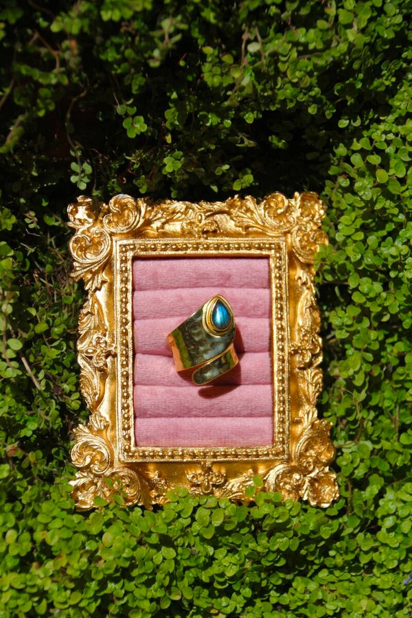 Labradorite Statement Ring
