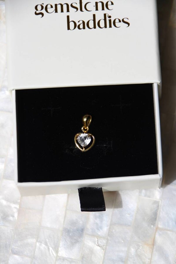 Quartz Heart Pendant