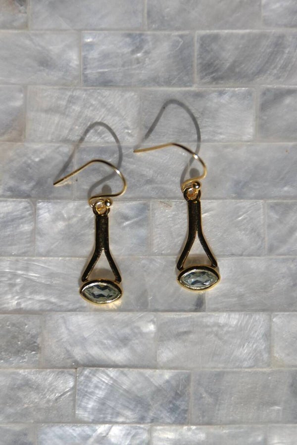 Aquamarine Earrings | Gold