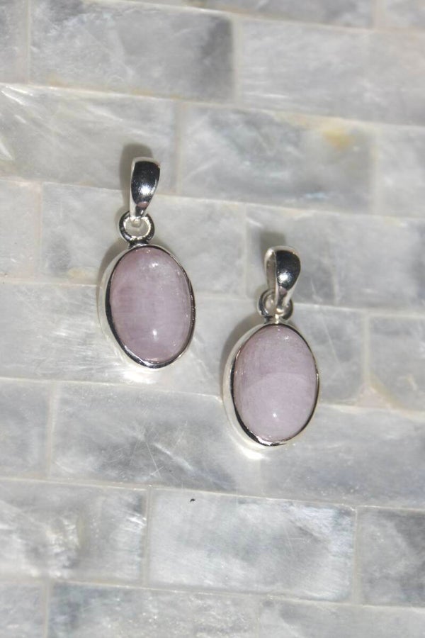 Kunzite Pendant | Silver