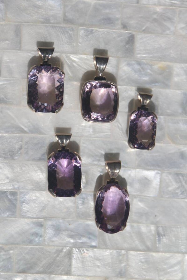 A Grade Ametrine Pendant | Silver