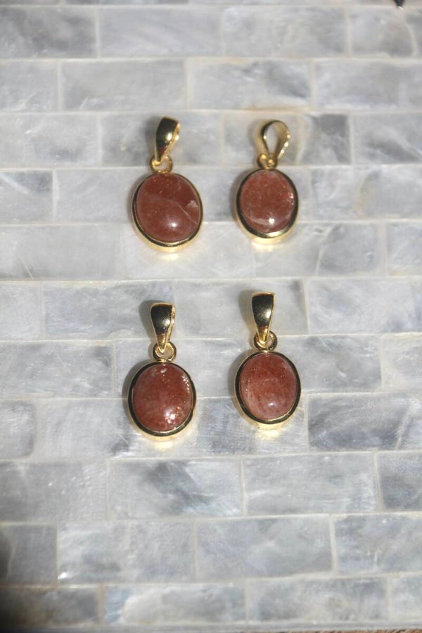 Golden Sun - Sunstone Pendant | Gold