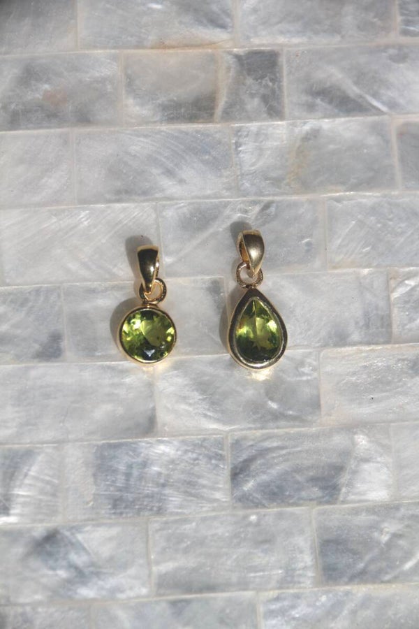Fairy Bloom - Peridot Pendant | Gold