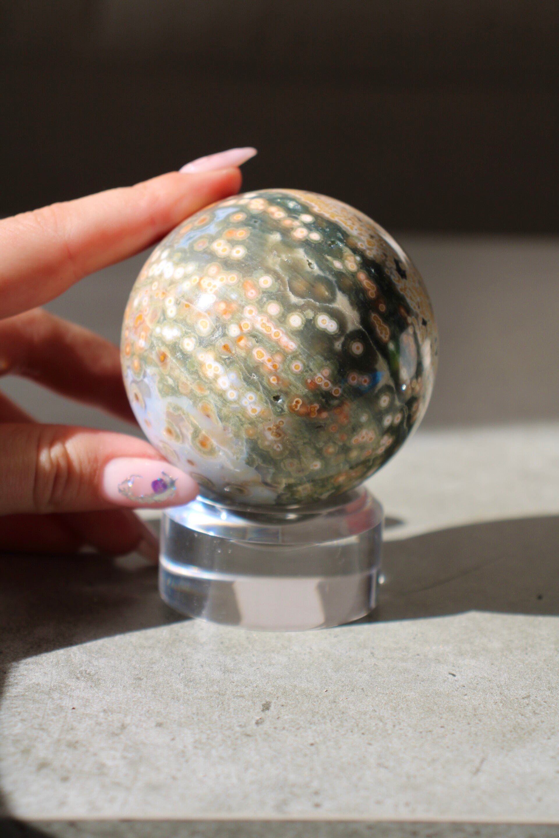 Oceaan jaspis sphere 4