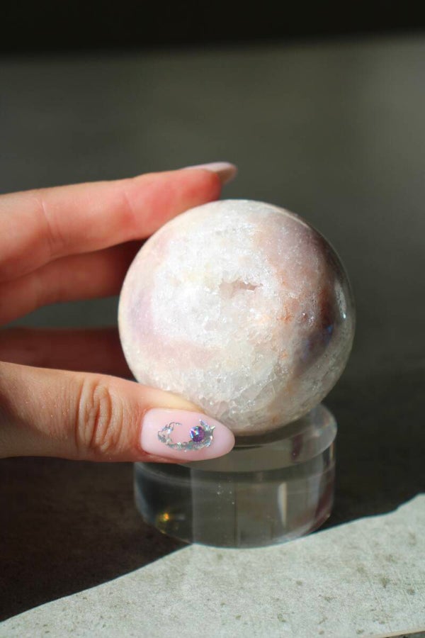 Roze amethist sphere