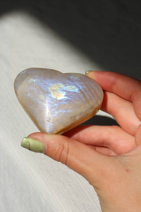 Moonstone heart