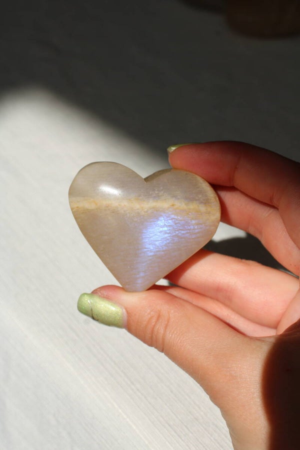 Moonstone heart