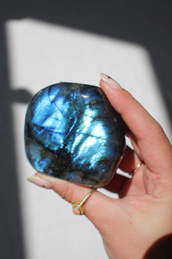 Labradorite sculpture