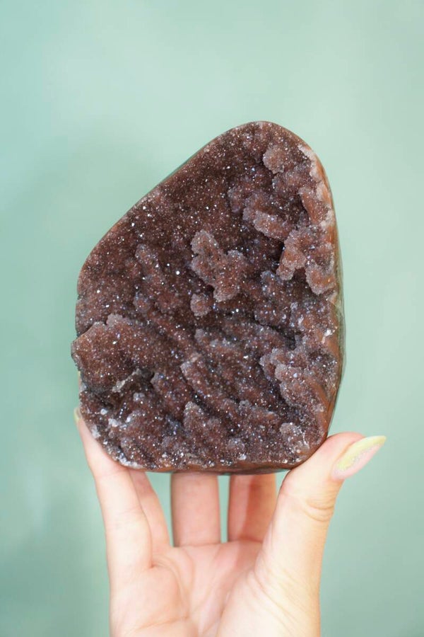 Rainbow Amethyst with Stalactites