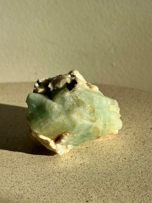 Aquamarijn/zwarte toermalijn specimen