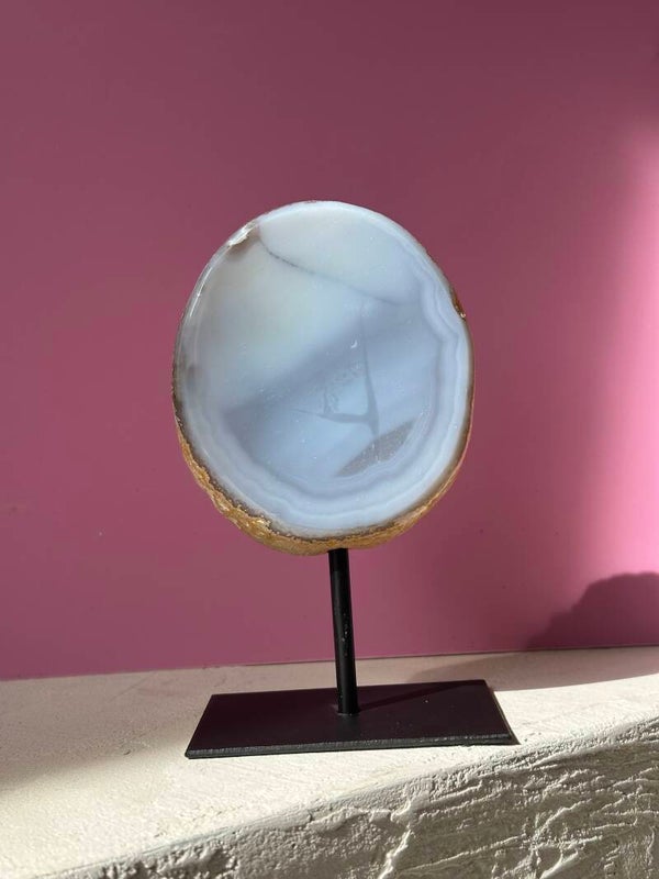 Agate on stand