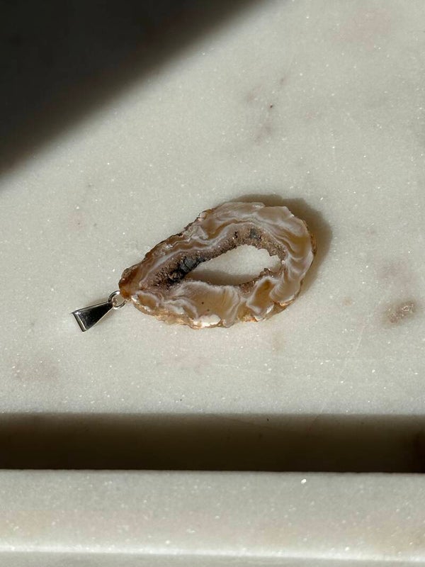 Druzy agaat hanger | protection & inner peace