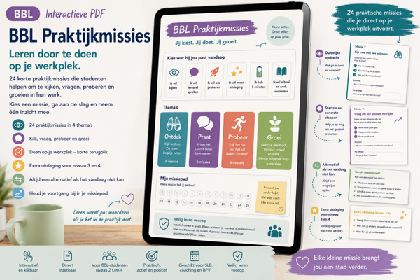Leren door te doen op je werkplek.
